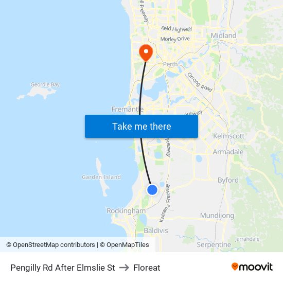 Pengilly Rd After Elmslie St to Floreat map