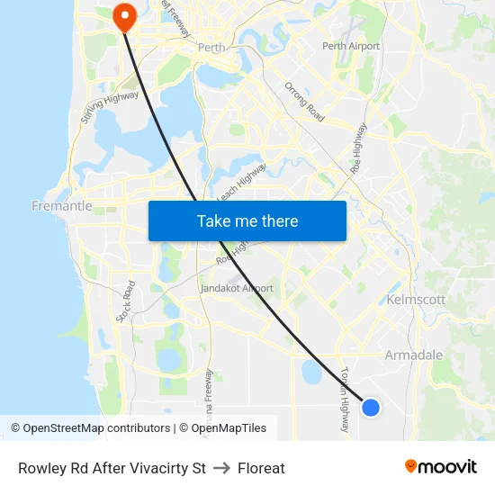 Rowley Rd After Vivacirty St to Floreat map