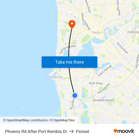 Phoenix Rd After Port Kembla Dr to Floreat map