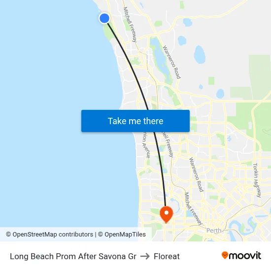 Long Beach Prom After Savona Gr to Floreat map