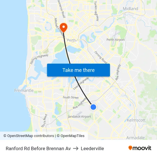 Ranford Rd Before Brennan Av to Leederville map