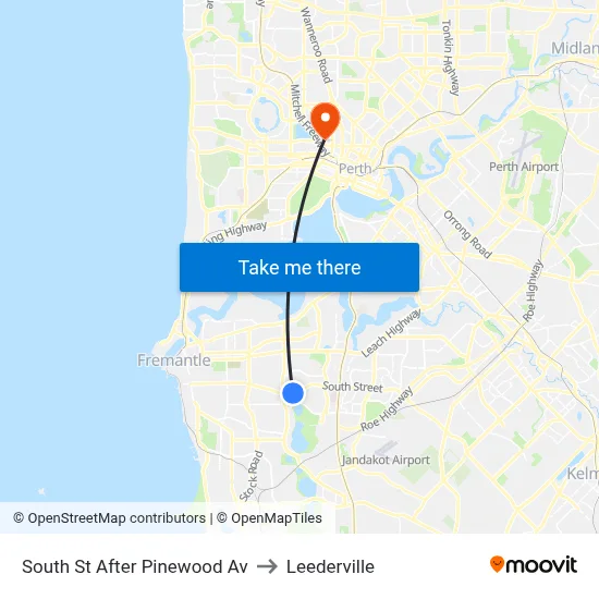 South St After Pinewood Av to Leederville map