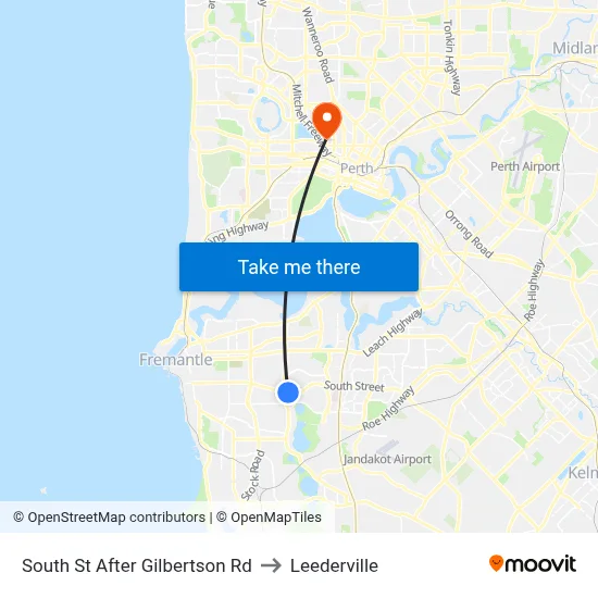 South St After Gilbertson Rd to Leederville map
