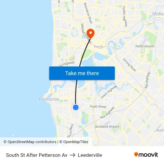 South St After Petterson Av to Leederville map