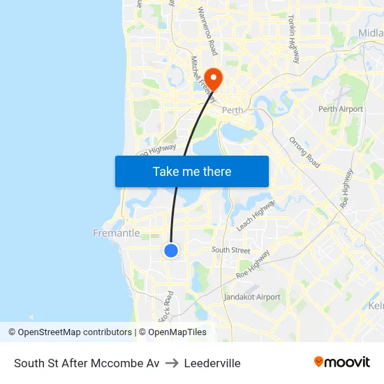 South St After Mccombe Av to Leederville map