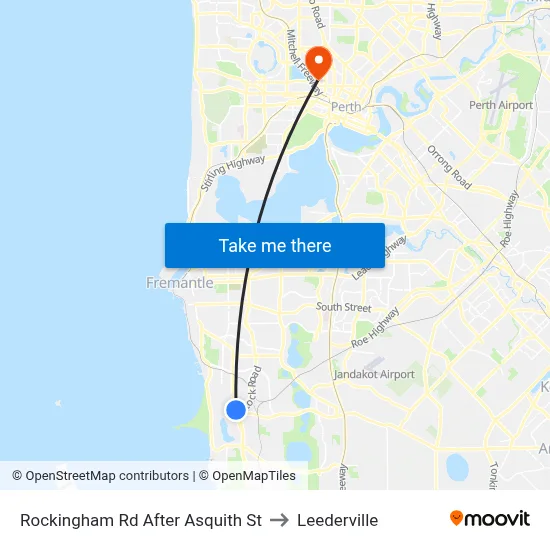 Rockingham Rd After Asquith St to Leederville map