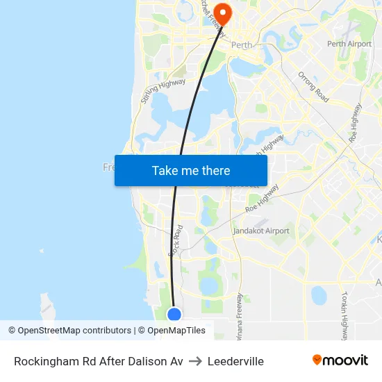 Rockingham Rd After Dalison Av to Leederville map