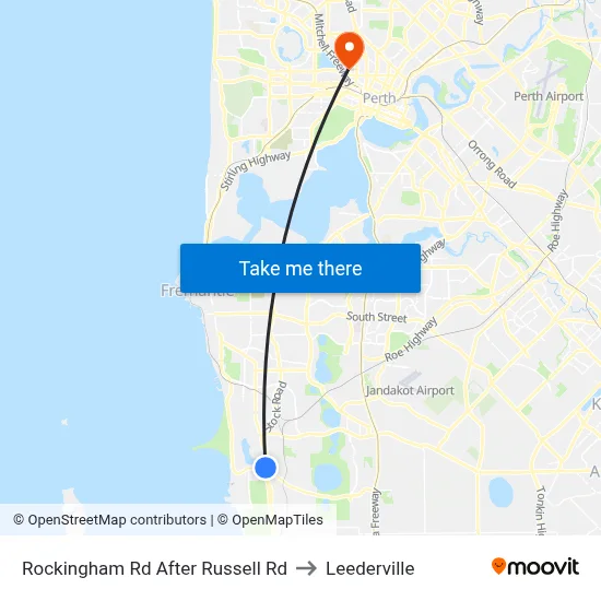 Rockingham Rd After Russell Rd to Leederville map