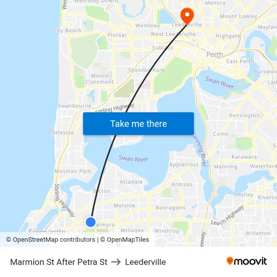 Marmion St After Petra St to Leederville map