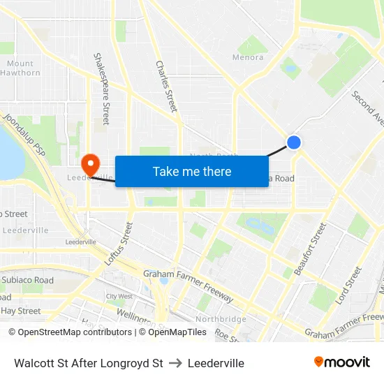 Walcott St After Longroyd St to Leederville map