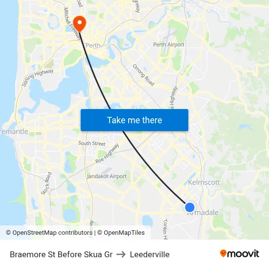 Braemore St Before Skua Gr to Leederville map