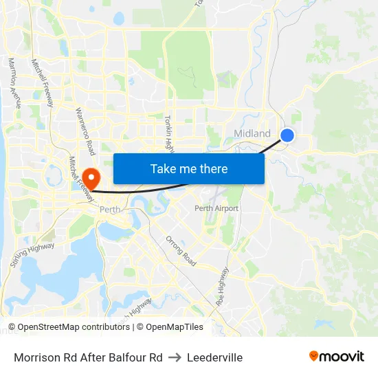 Morrison Rd After Balfour Rd to Leederville map