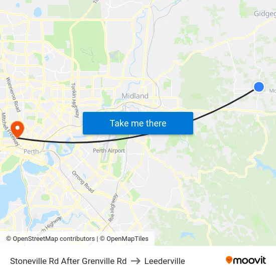 Stoneville Rd After Grenville Rd to Leederville map