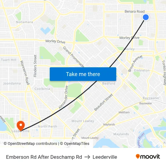 Emberson Rd After Deschamp Rd to Leederville map
