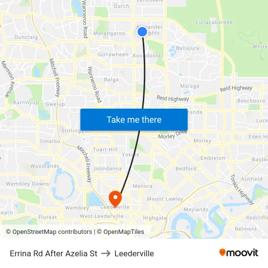 Errina Rd After Azelia St to Leederville map