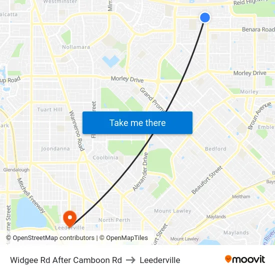 Widgee Rd After Camboon Rd to Leederville map