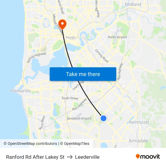 Ranford Rd After Lakey St to Leederville map