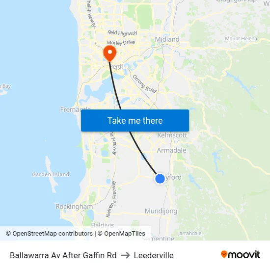 Ballawarra Av After Gaffin Rd to Leederville map