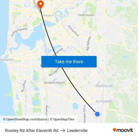 Rowley Rd After Eleventh Rd to Leederville map
