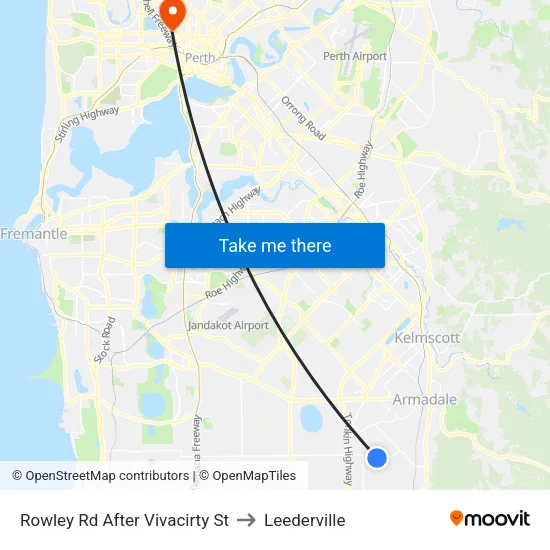 Rowley Rd After Vivacirty St to Leederville map