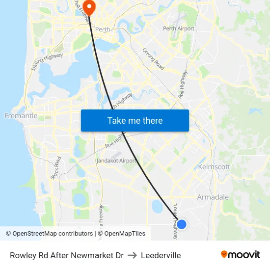 Rowley Rd After Newmarket Dr to Leederville map