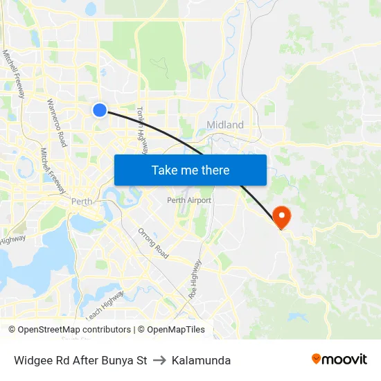 Widgee Rd After Bunya St to Kalamunda map