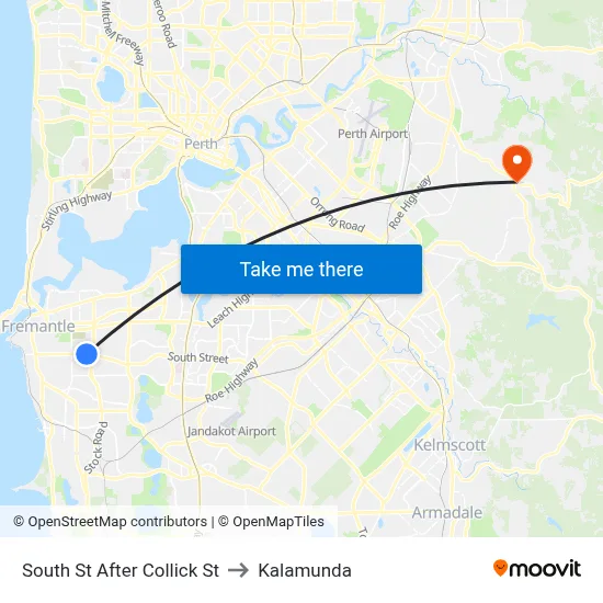 South St After Collick St to Kalamunda map