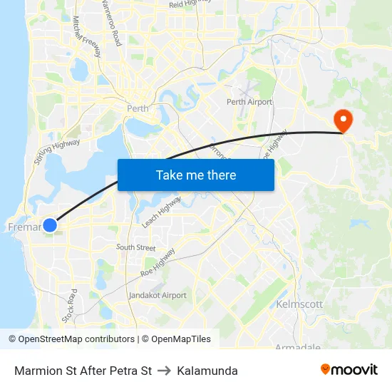 Marmion St After Petra St to Kalamunda map