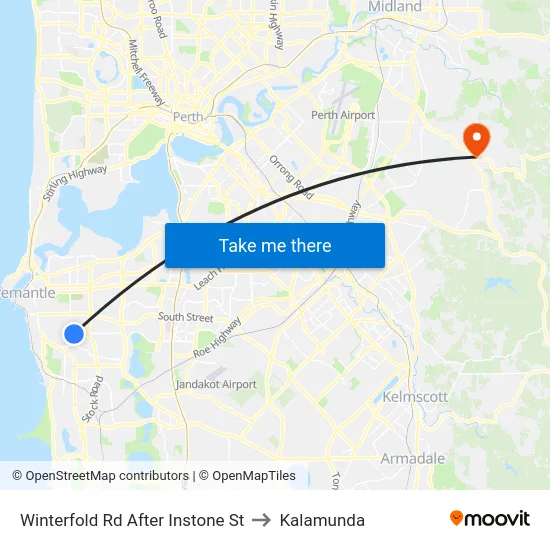 Winterfold Rd After Instone St to Kalamunda map