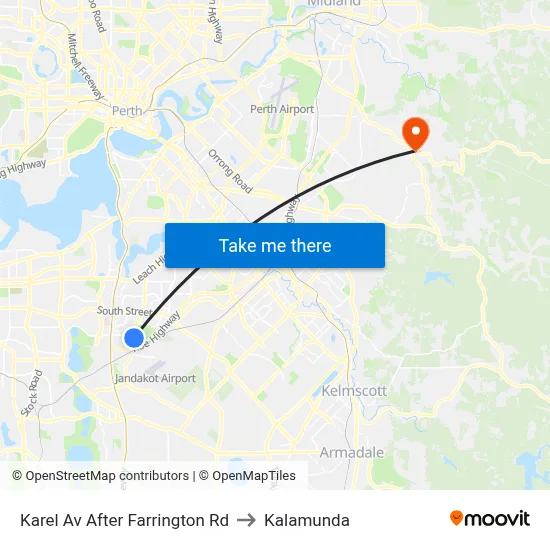 Karel Av After Farrington Rd to Kalamunda map