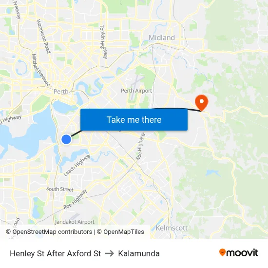 Henley St After Axford St to Kalamunda map