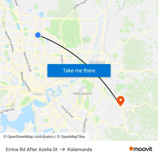 Errina Rd After Azelia St to Kalamunda map