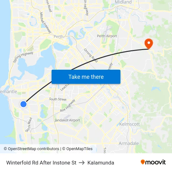 Winterfold Rd After Instone St to Kalamunda map