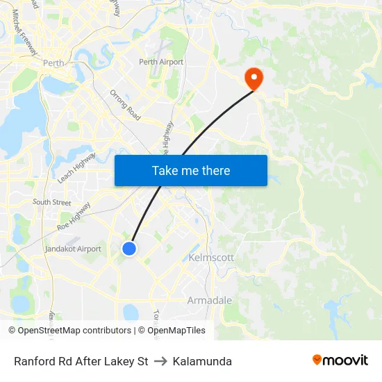 Ranford Rd After Lakey St to Kalamunda map