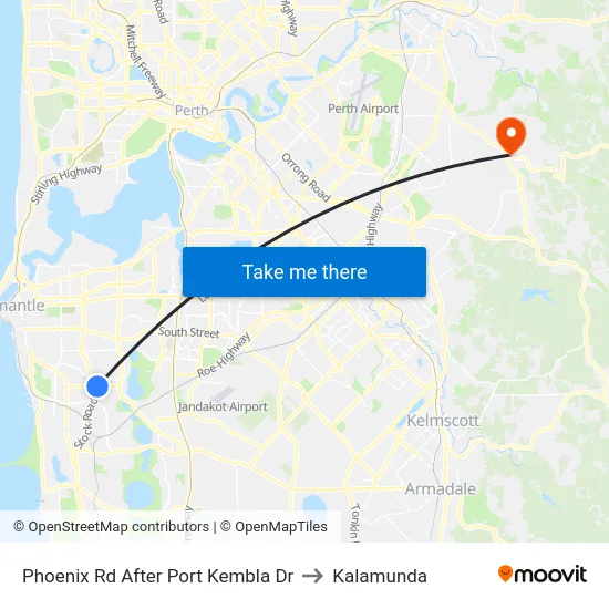 Phoenix Rd After Port Kembla Dr to Kalamunda map