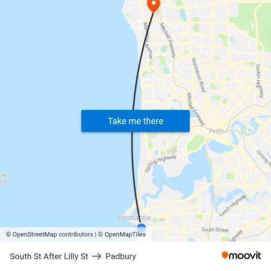 South St After Lilly St to Padbury map