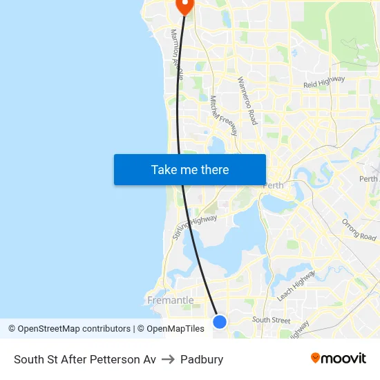 South St After Petterson Av to Padbury map