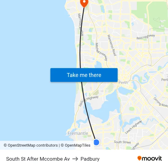 South St After Mccombe Av to Padbury map