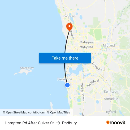 Hampton Rd After Culver St to Padbury map