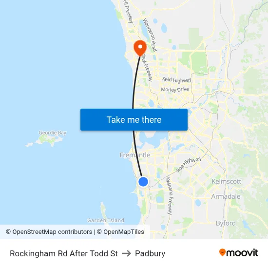 Rockingham Rd After Todd St to Padbury map