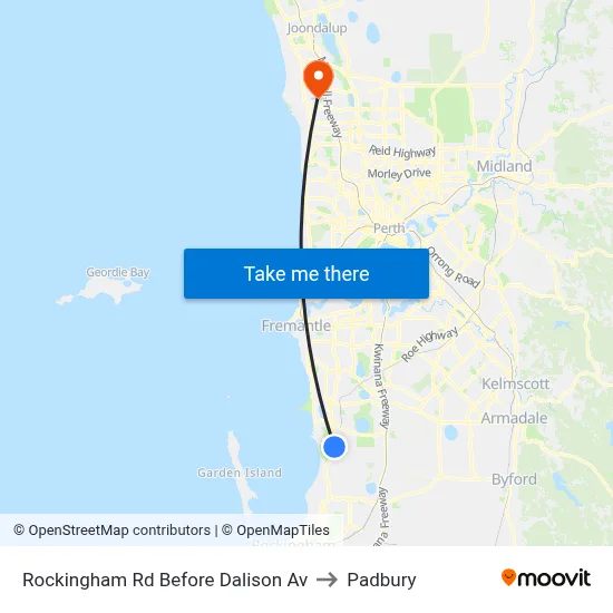 Rockingham Rd Before Dalison Av to Padbury map