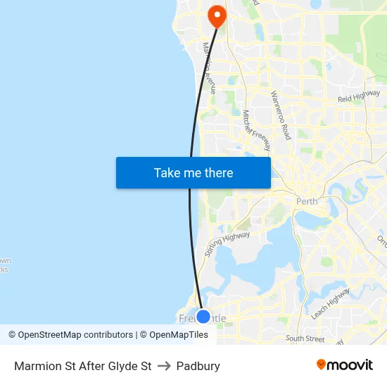 Marmion St After Glyde St to Padbury map
