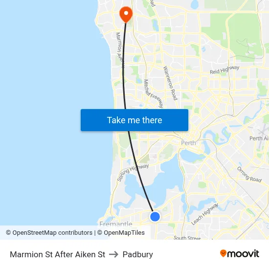 Marmion St After Aiken St to Padbury map