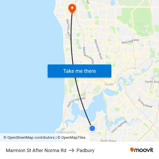 Marmion St After Norma Rd to Padbury map