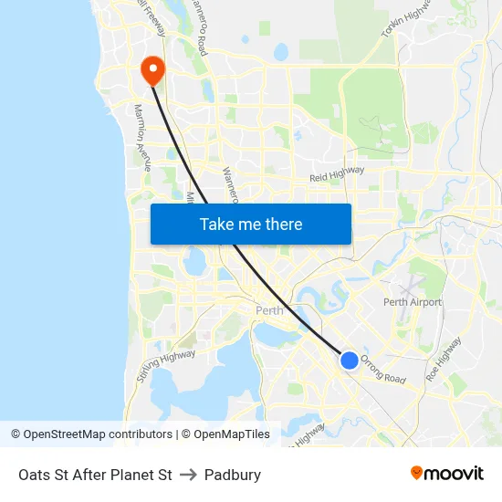 Oats St After Planet St to Padbury map