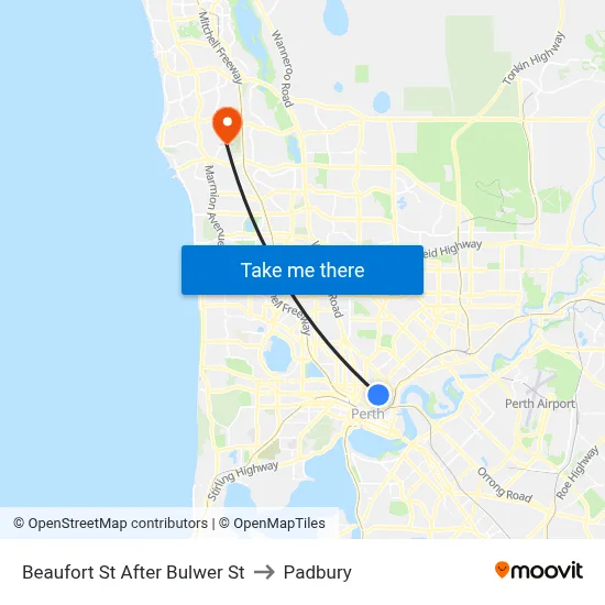 Beaufort St After Bulwer St to Padbury map