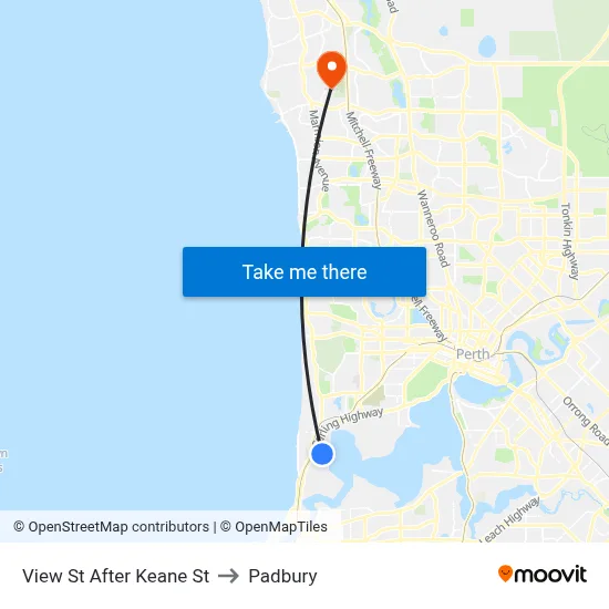 View St After Keane St to Padbury map