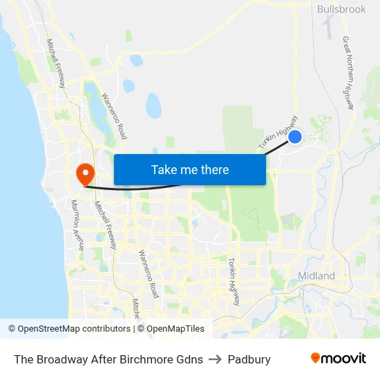The Broadway   After Birchmore Gdns to Padbury map