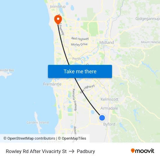 Rowley Rd After Vivacirty St to Padbury map