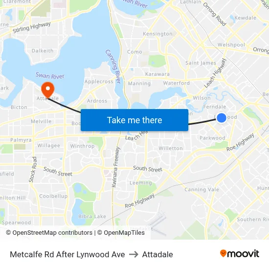 Metcalfe Rd After Lynwood Ave to Attadale map